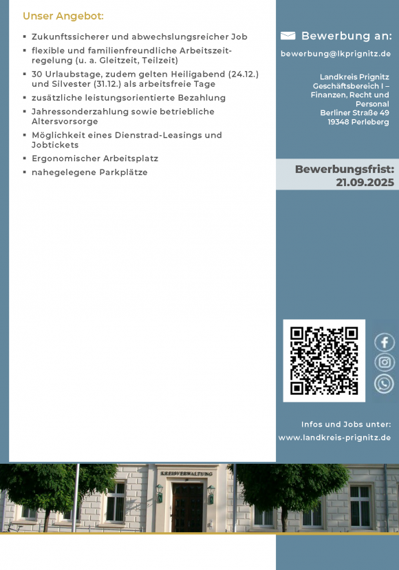 Sachbearbeiter Haushalt (m/w/d) am Oberstufenzentrum Prignitz, Standort Wittenberge - Seite 2