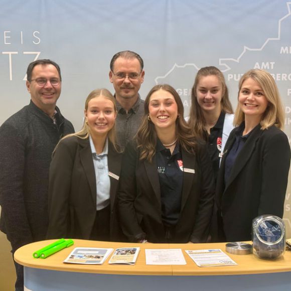 Die Kreisverwaltung Prignitz präsentierte sich mit einem starken Team bei der GO! 2025. / Foto: Gina Werethe, LK Prignitz