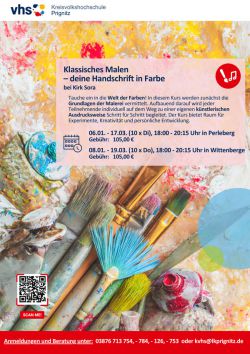 Klassisches Malen – deine Handschrift in Farbe