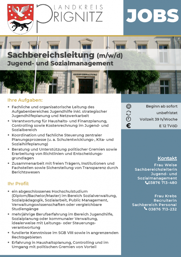 Sachbereichsleitung (m/w/d) Jugend-und Sozialmanagement - Seite 1