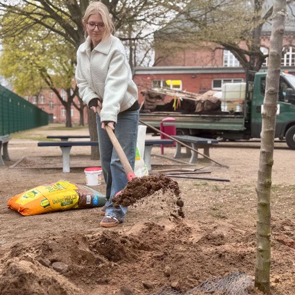  In Zukunft wird das Gießen Hausmeister Thomas Schlee übernehmen. Foto: LK Prignitz, Gina Werthe