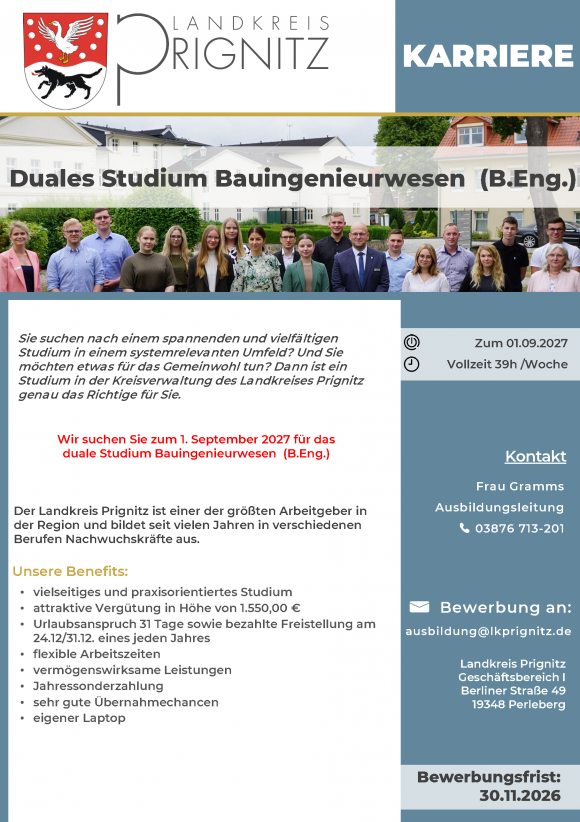  Duales Studium Bauingenieurwesen  (B.Eng.)  - Seite 1